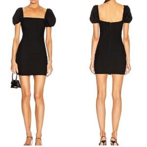 NWT Cinq a Sept Havana Puff Sleeve Mini Dress